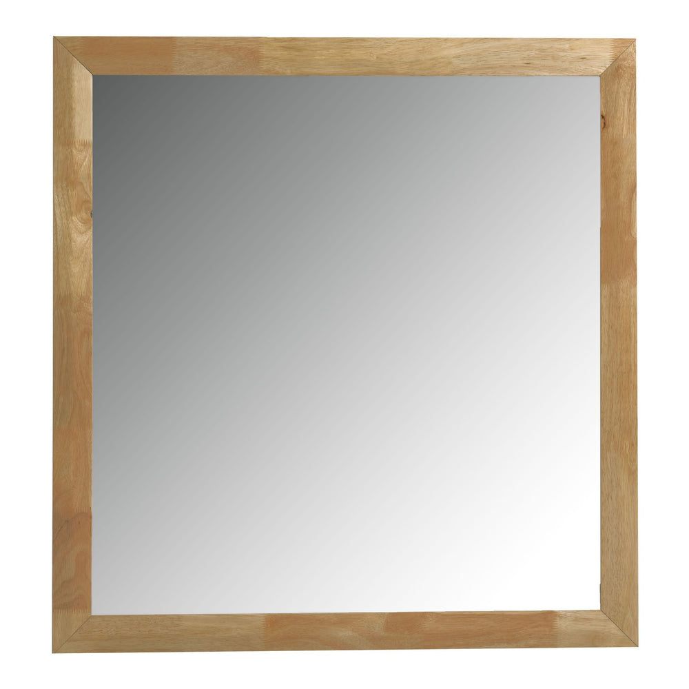 Santa Barbara - Modern Natural Rectangular Mirror