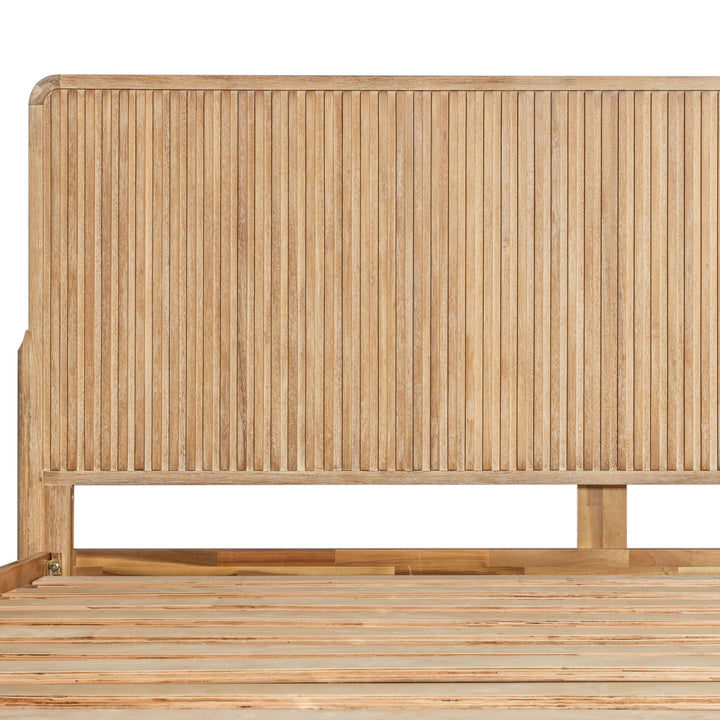 Mikala - Modern Natural Oak Bed