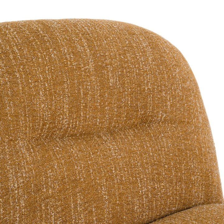 Renee - Modern Mustard Fabric Swivel Accent Chair