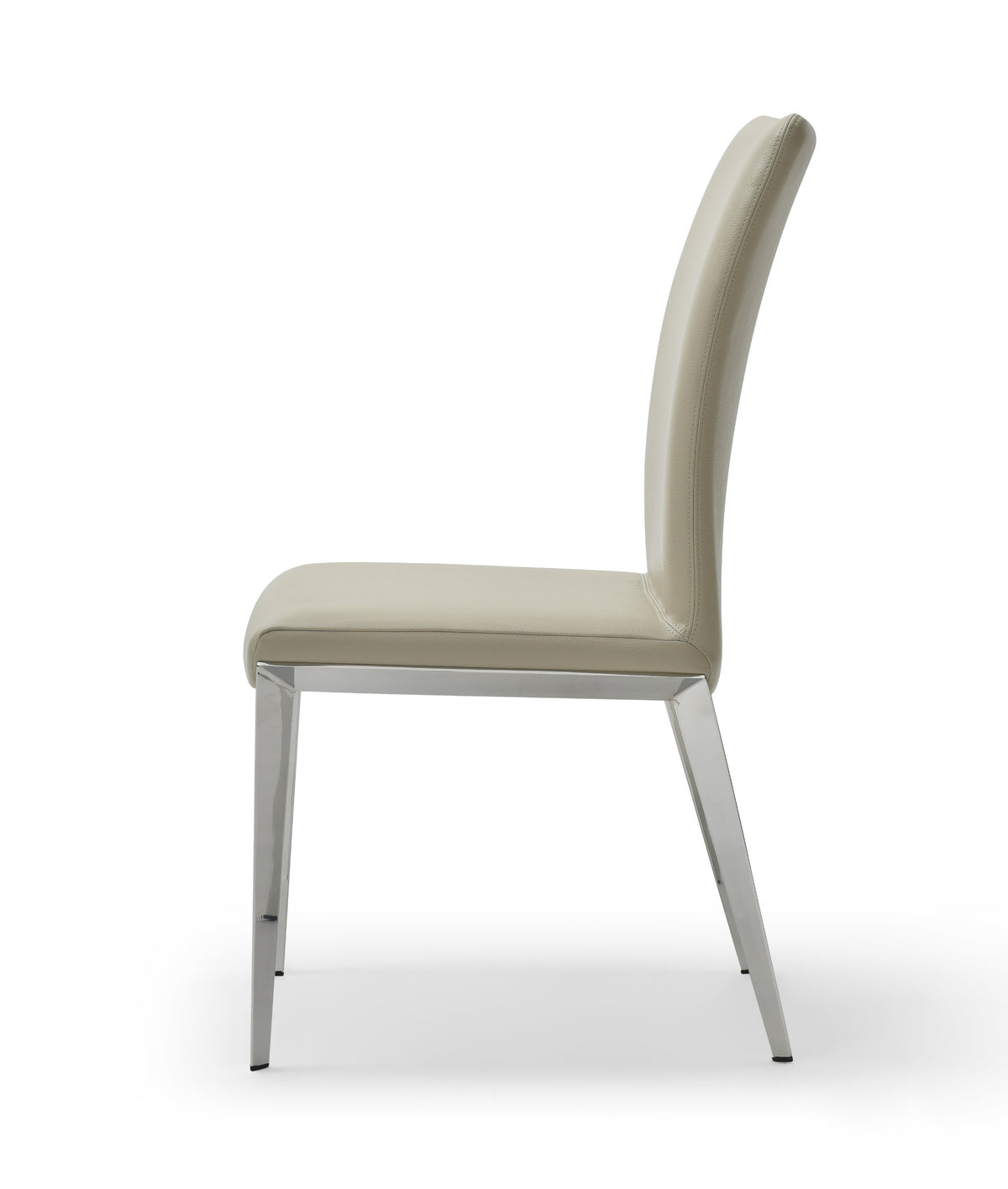 Taryn - Modern Light Grey + Stainless Steel Dining Chair (Set of 2) - View 2