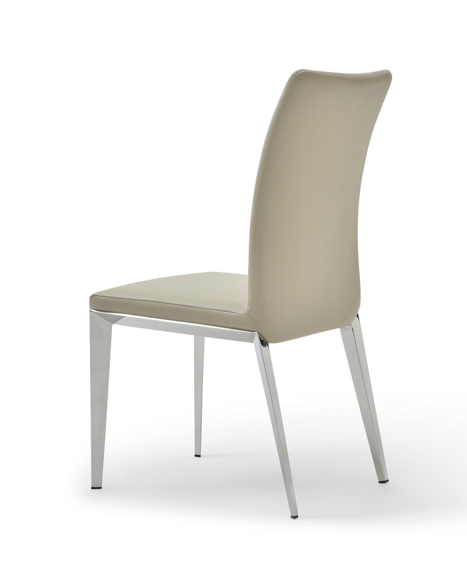 Taryn - Modern Light Grey  Stainless Steel Dining Chair 