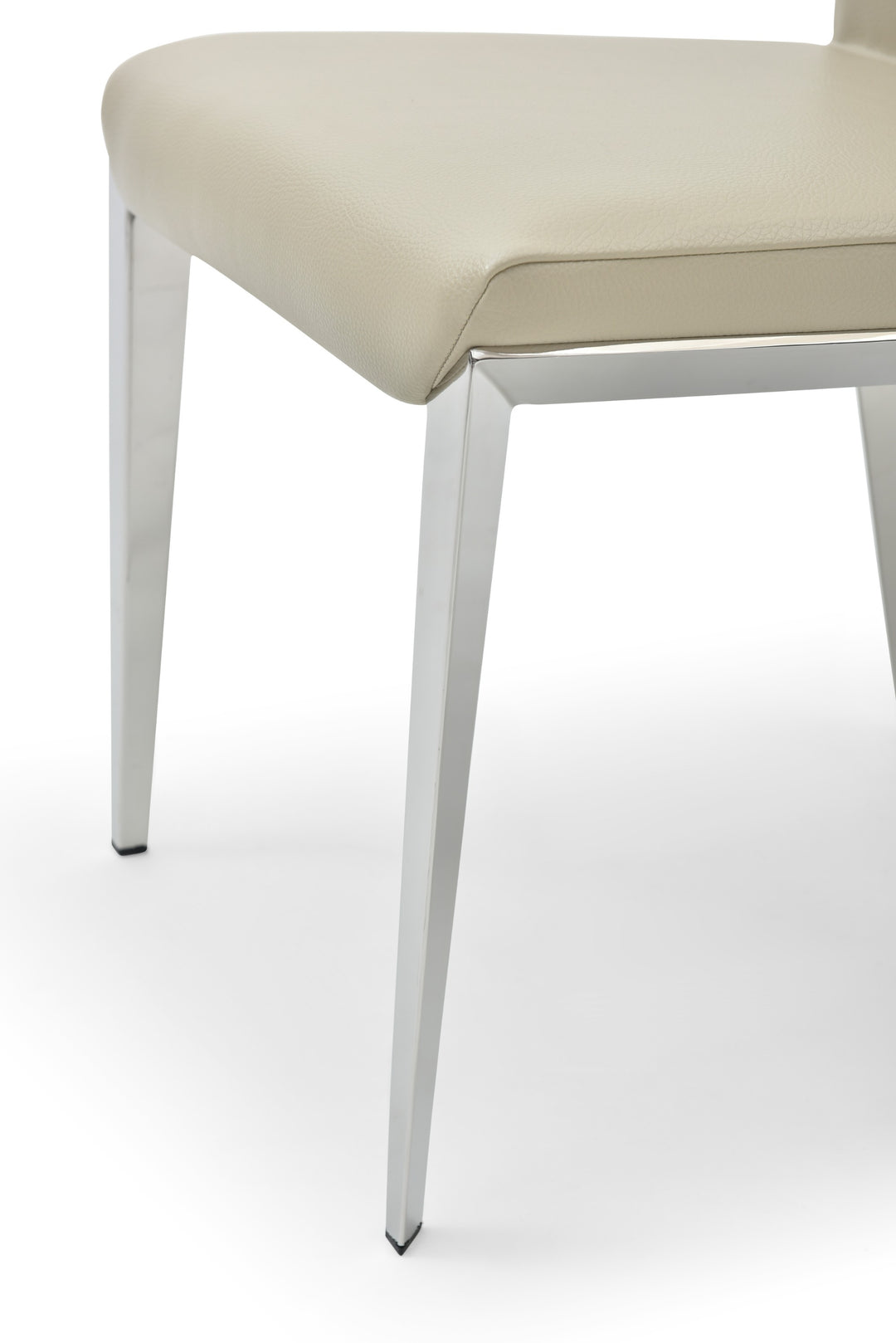 Taryn - Modern Light Grey + Stainless Steel Dining Chair (Set of 2)