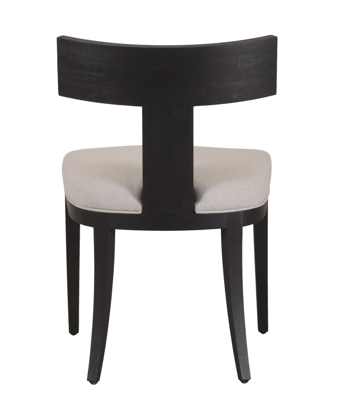 Fabien - Mid-Century Modern Beige Linen + Black Walnut Dining Chair (Set of 2)