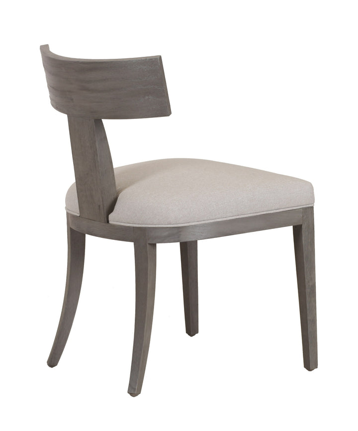 Fabien - Mid-Century Modern Beige Linen + Grey Wash Dining Chair (Set of 2)