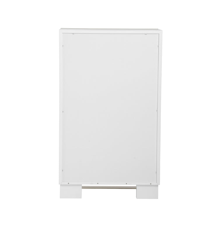 Cartier - Modern White + Stainless Steel Chest