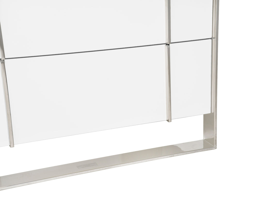 Cartier - Modern White + Stainless Steel Chest - View 13