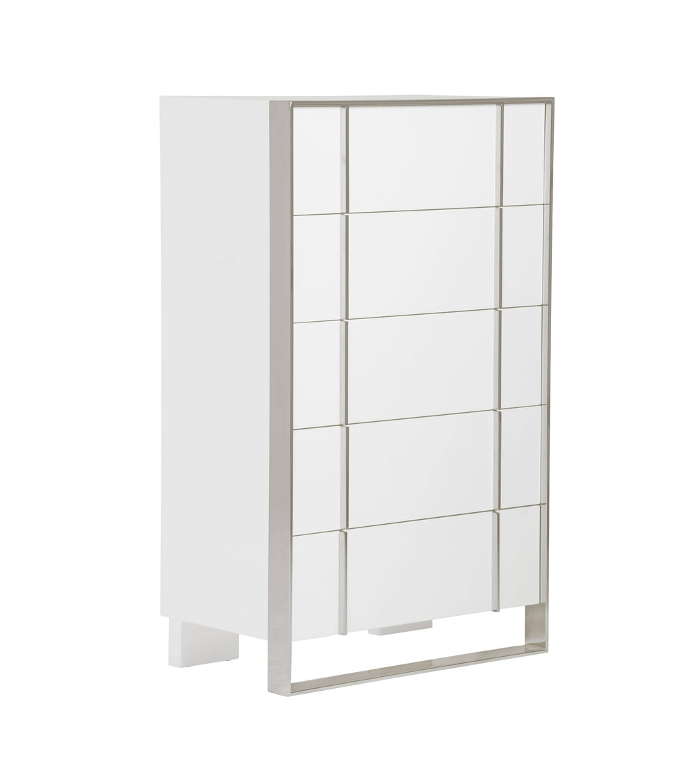 Cartier - Modern White + Stainless Steel Chest - View 5