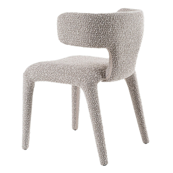 Saehee - Modern Light Grey Fabric Dining Chair