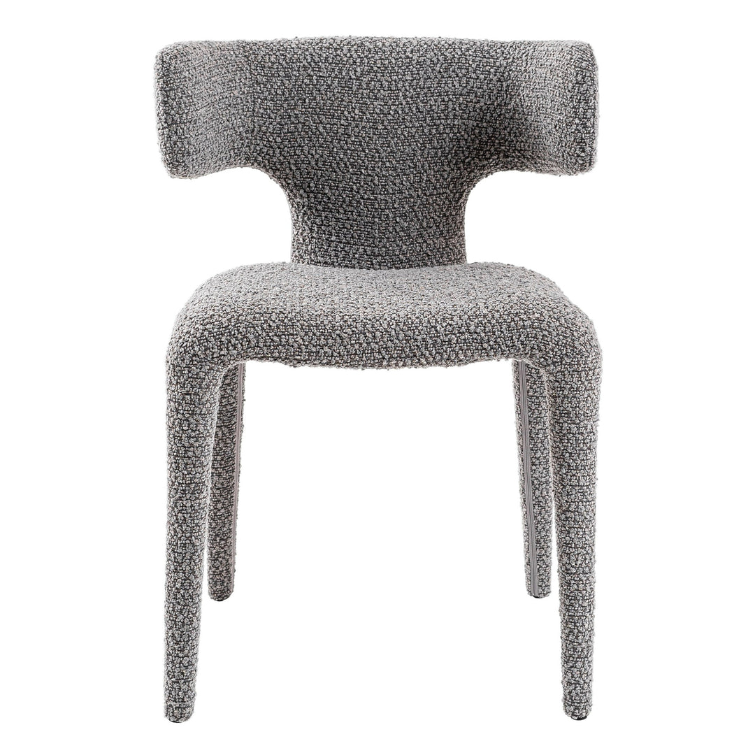 Saehee  Modern Grey Fabric Dining Chair
