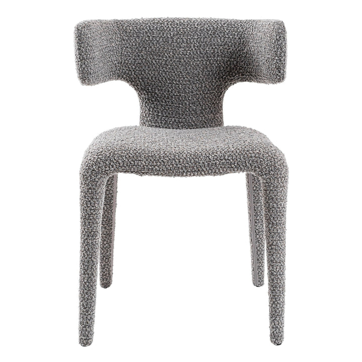 Saehee  Modern Grey Fabric Dining Chair