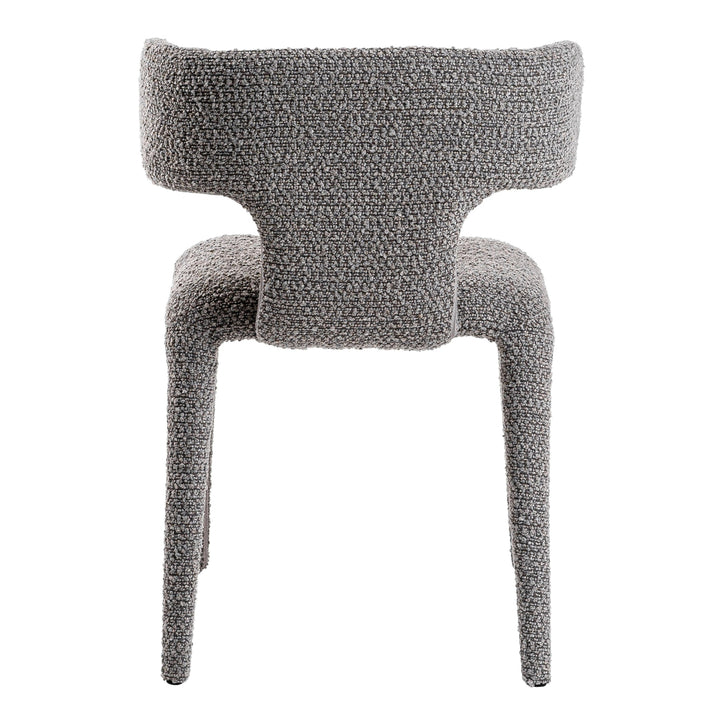 Saehee  Modern Grey Fabric Dining Chair