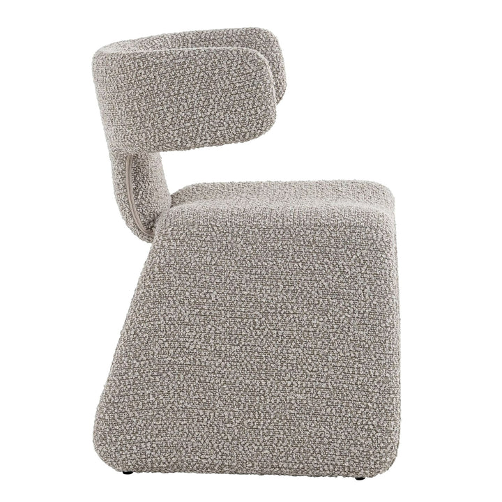 Bergman - Modern Off-White Fabric Dining Chair