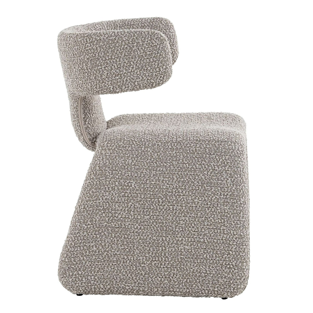 Bergman - Modern Off-White Fabric Dining Chair