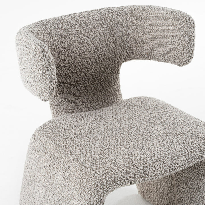 Bergman - Modern Off-White Fabric Dining Chair