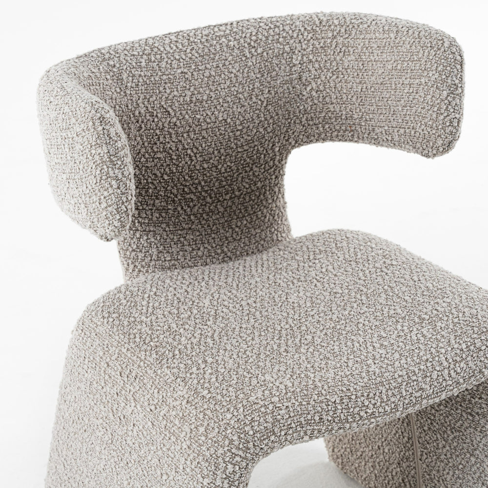 Bergman - Modern Off-White Fabric Dining Chair