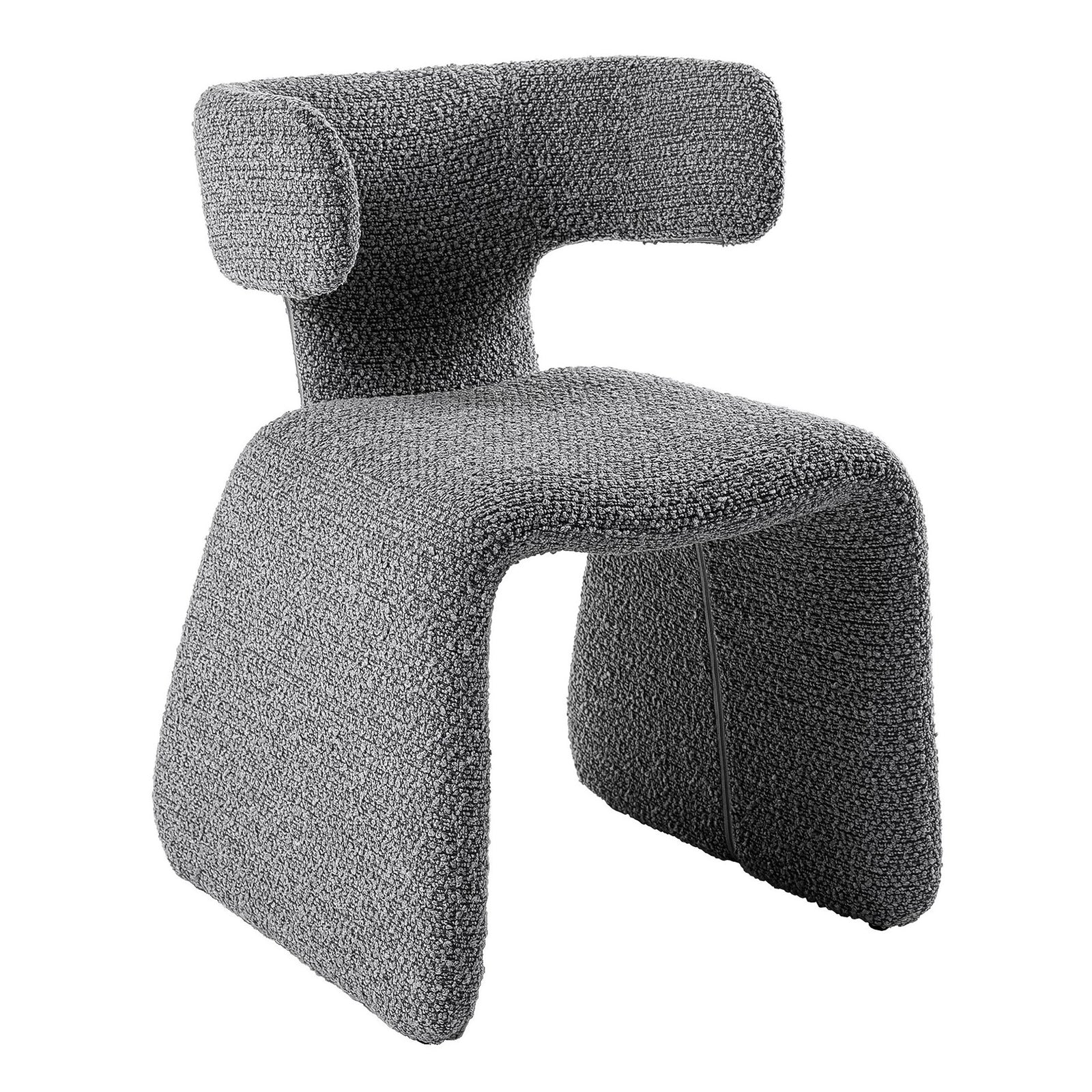 Bergman - Modern Light Grey Fabric Dining Chair