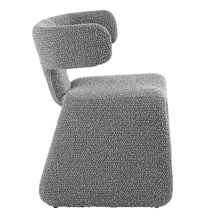 Bergman  Modern Light Grey Fabric Dining Chair