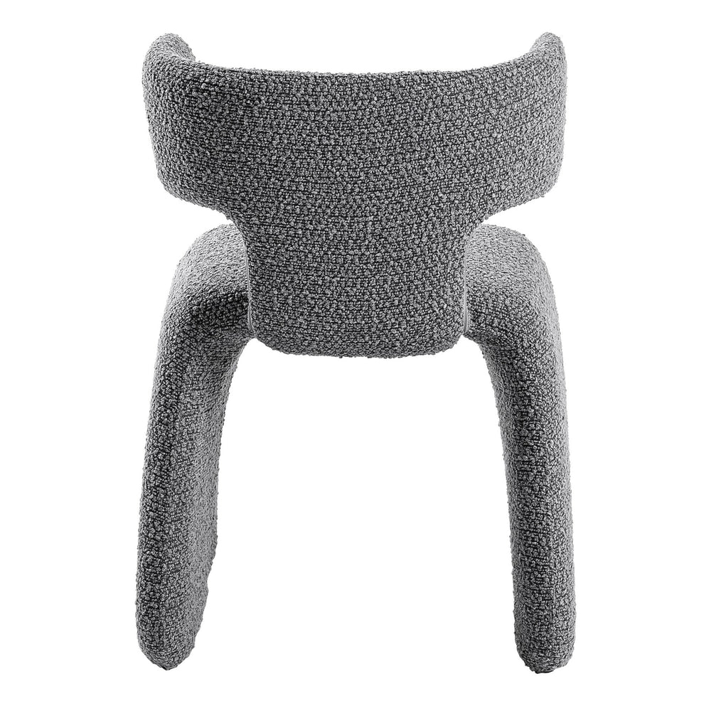 Bergman - Modern Light Grey Fabric Dining Chair - View 4
