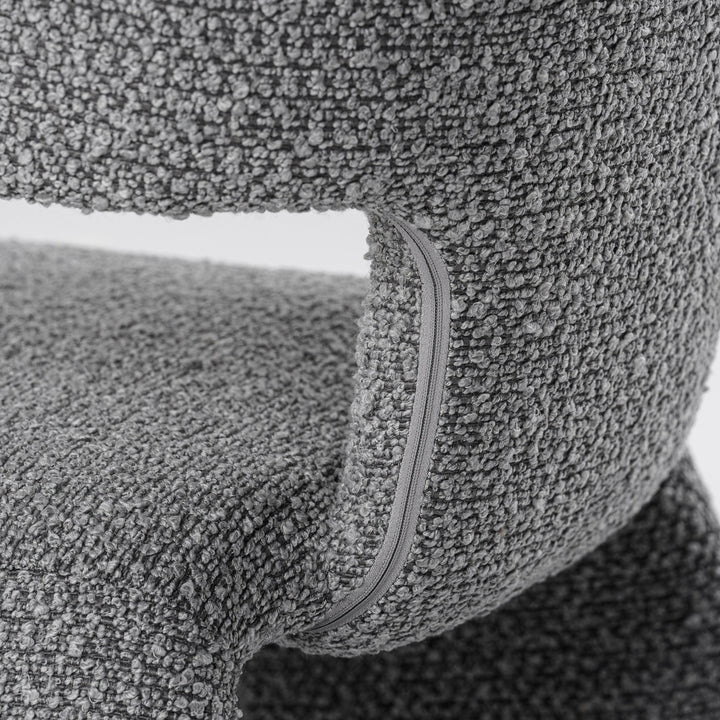 Bergman  Modern Light Grey Fabric Dining Chair