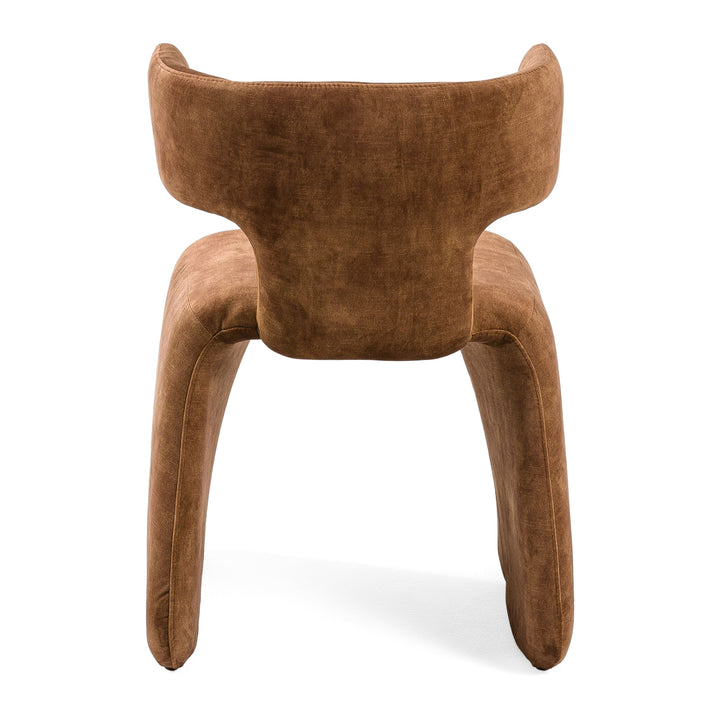 Bergman  Modern Brown Velvet Dining Chair