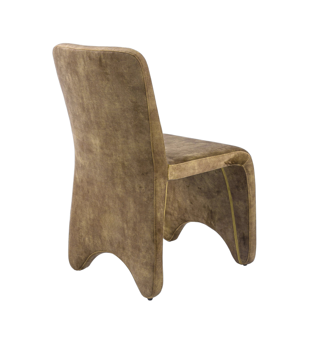 Ditka - Modern Camel Velvet Dining Chair (Set of 2)
