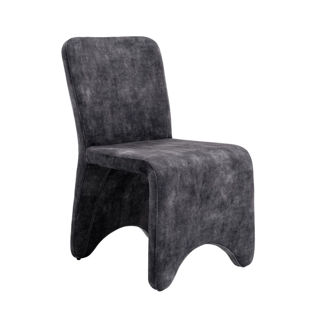 Ditka  Modern Grey Velvet Dining Chair (Set of 2)