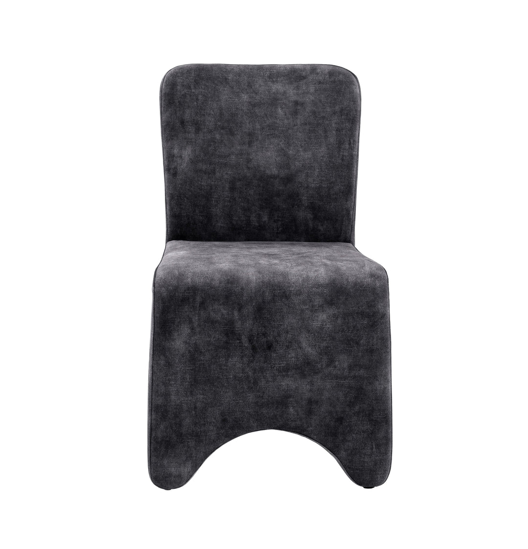 Ditka  Modern Grey Velvet Dining Chair (Set of 2)