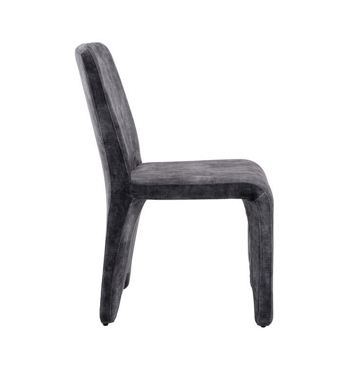 Ditka  Modern Grey Velvet Dining Chair (Set of 2)