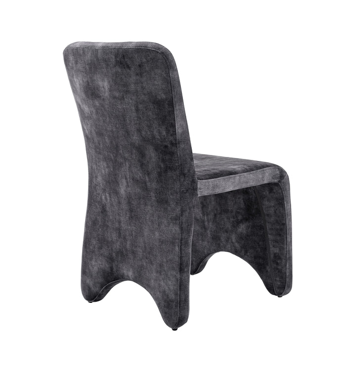 Ditka  Modern Grey Velvet Dining Chair (Set of 2)