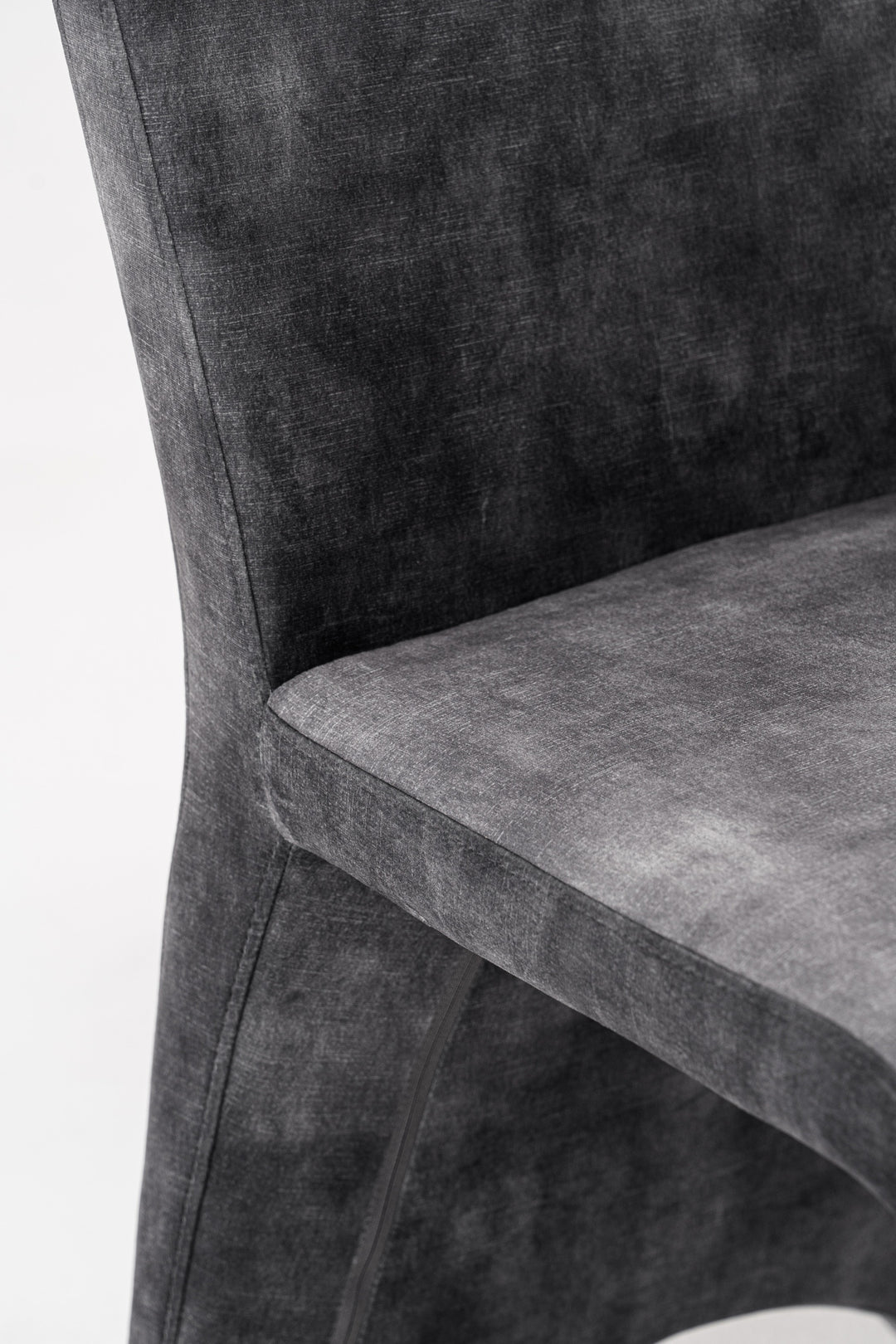 Ditka - Modern Grey Velvet Dining Chair (Set of 2)