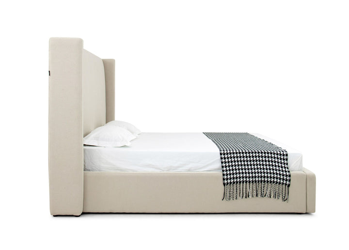 Byrne - Modern Beige Fabric Bed