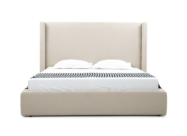 Byrne - Modern Beige Fabric Bed