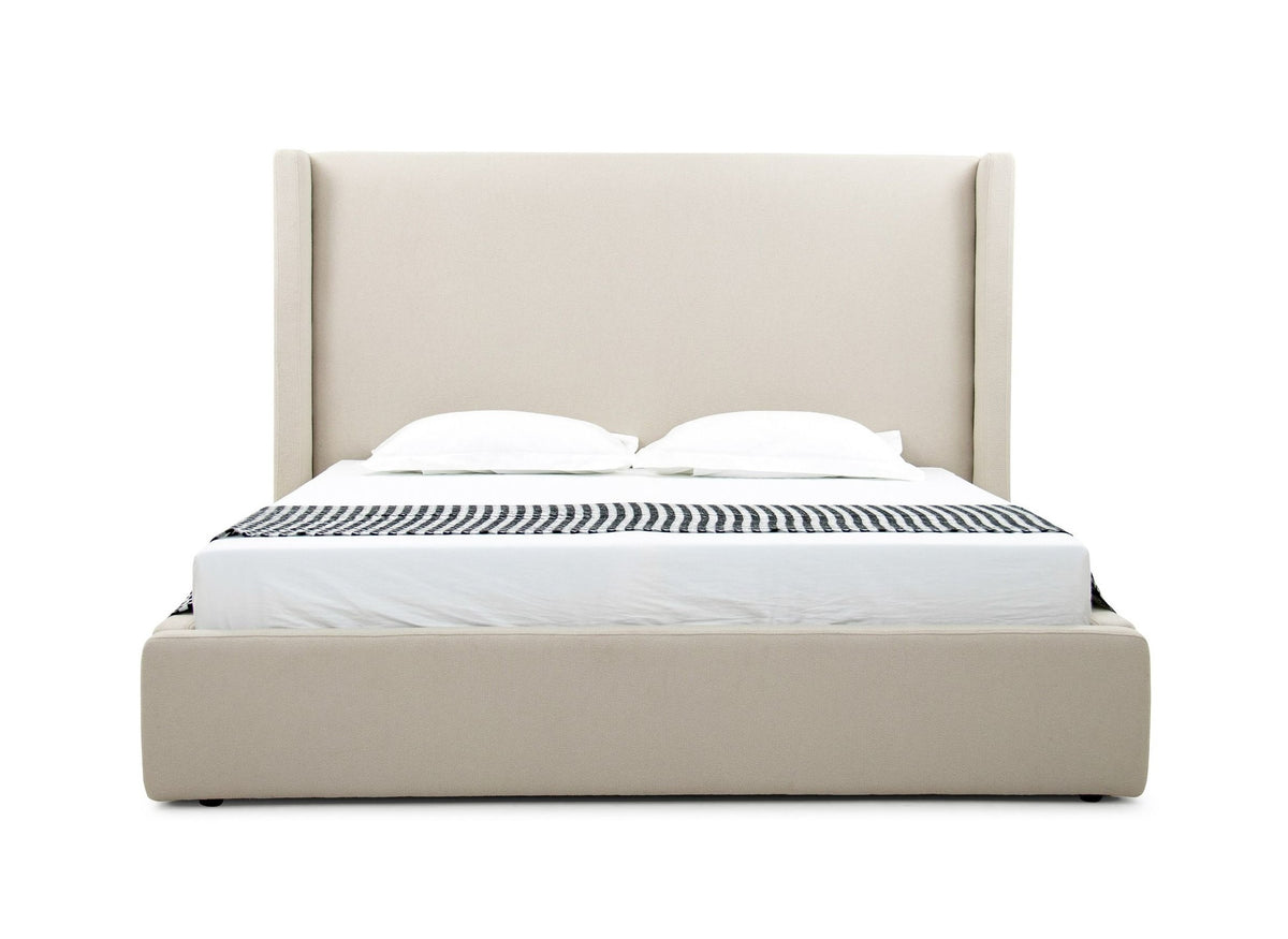 Byrne - Modern Beige Fabric Bed