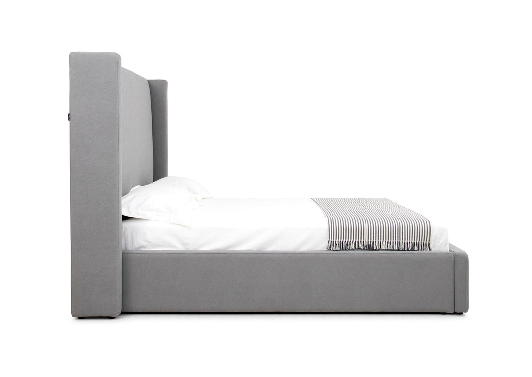 Byrne - Modern Grey Fabric Bed