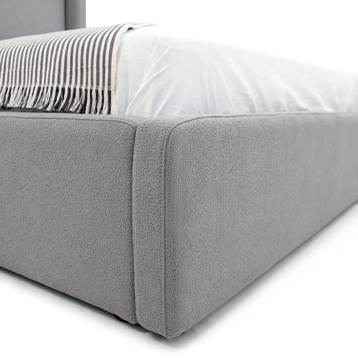 Byrne - Modern Grey Fabric Bed
