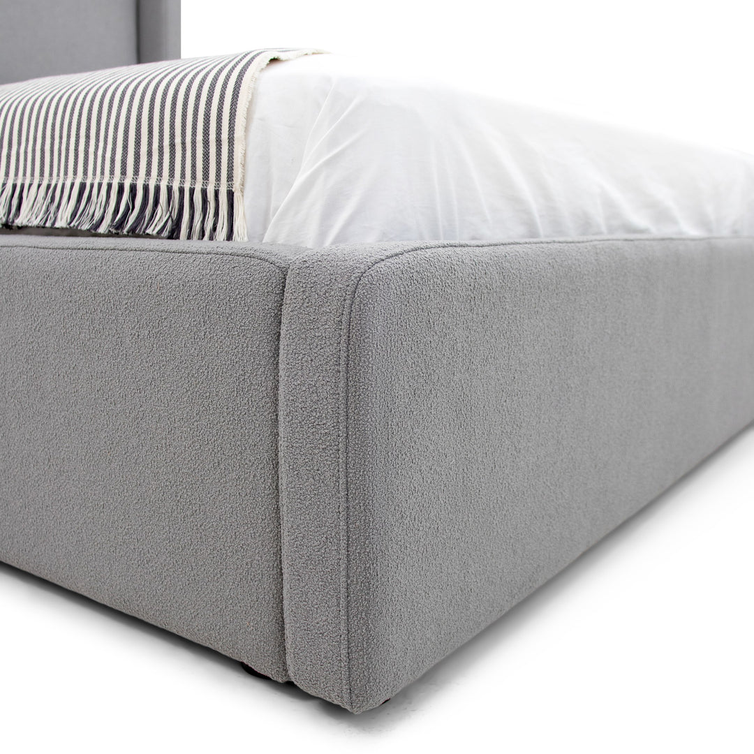 Byrne - Modern Grey Fabric Bed