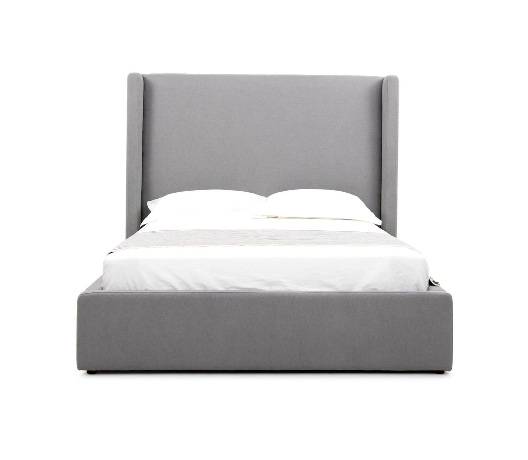 Byrne - Modern Grey Fabric Bed