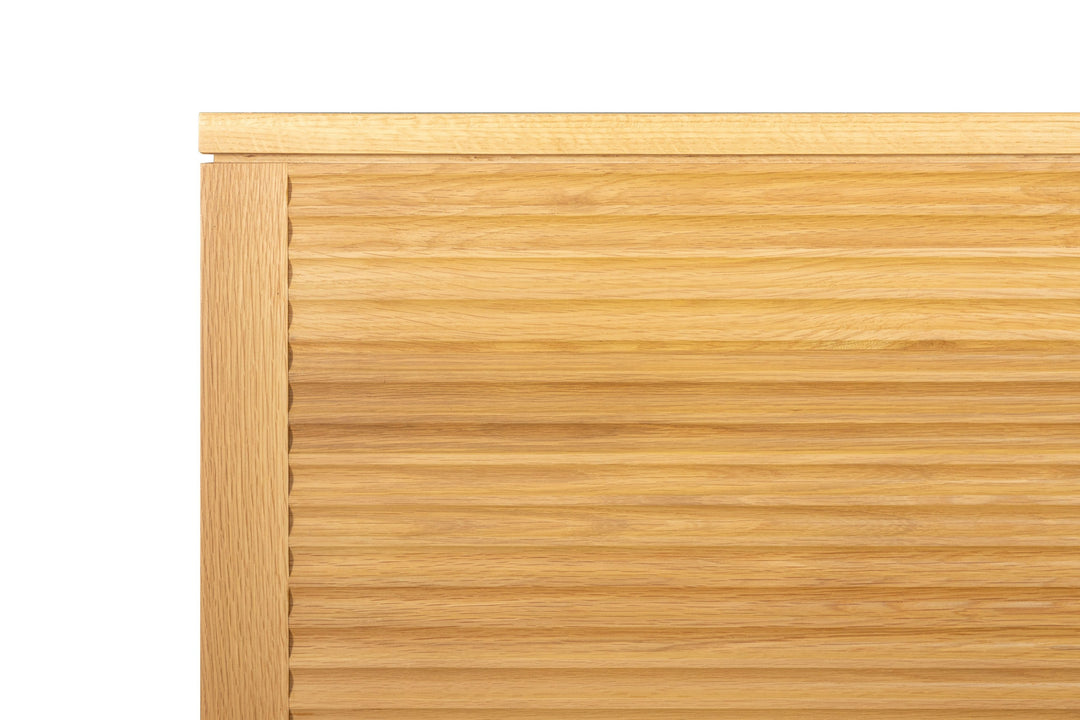 Seattle - Modern Natural Oak Bed