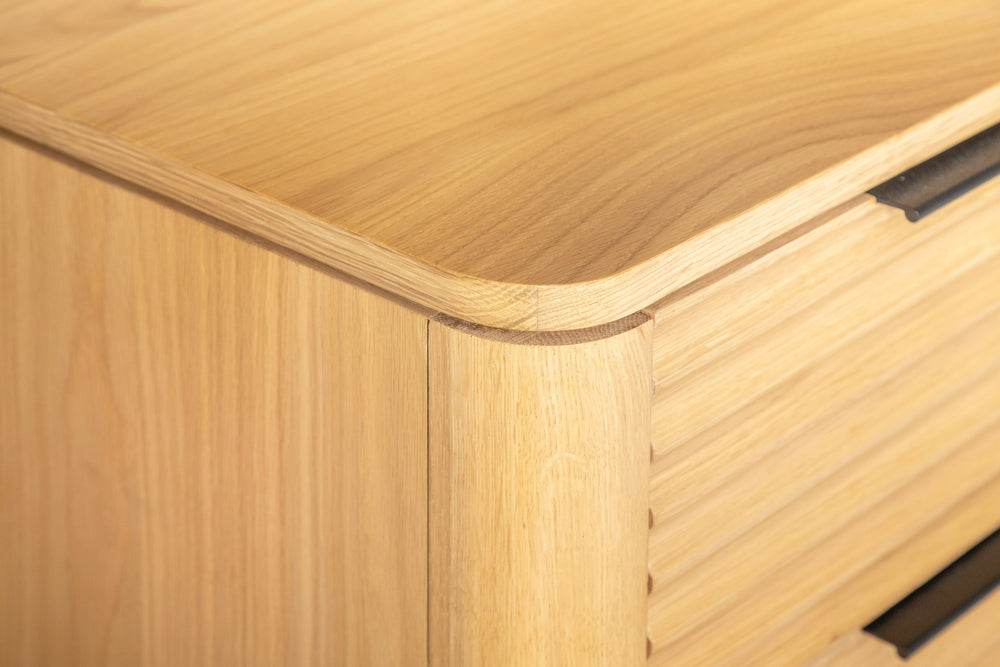 Seattle - Modern Natural Oak Nightstand - View 5