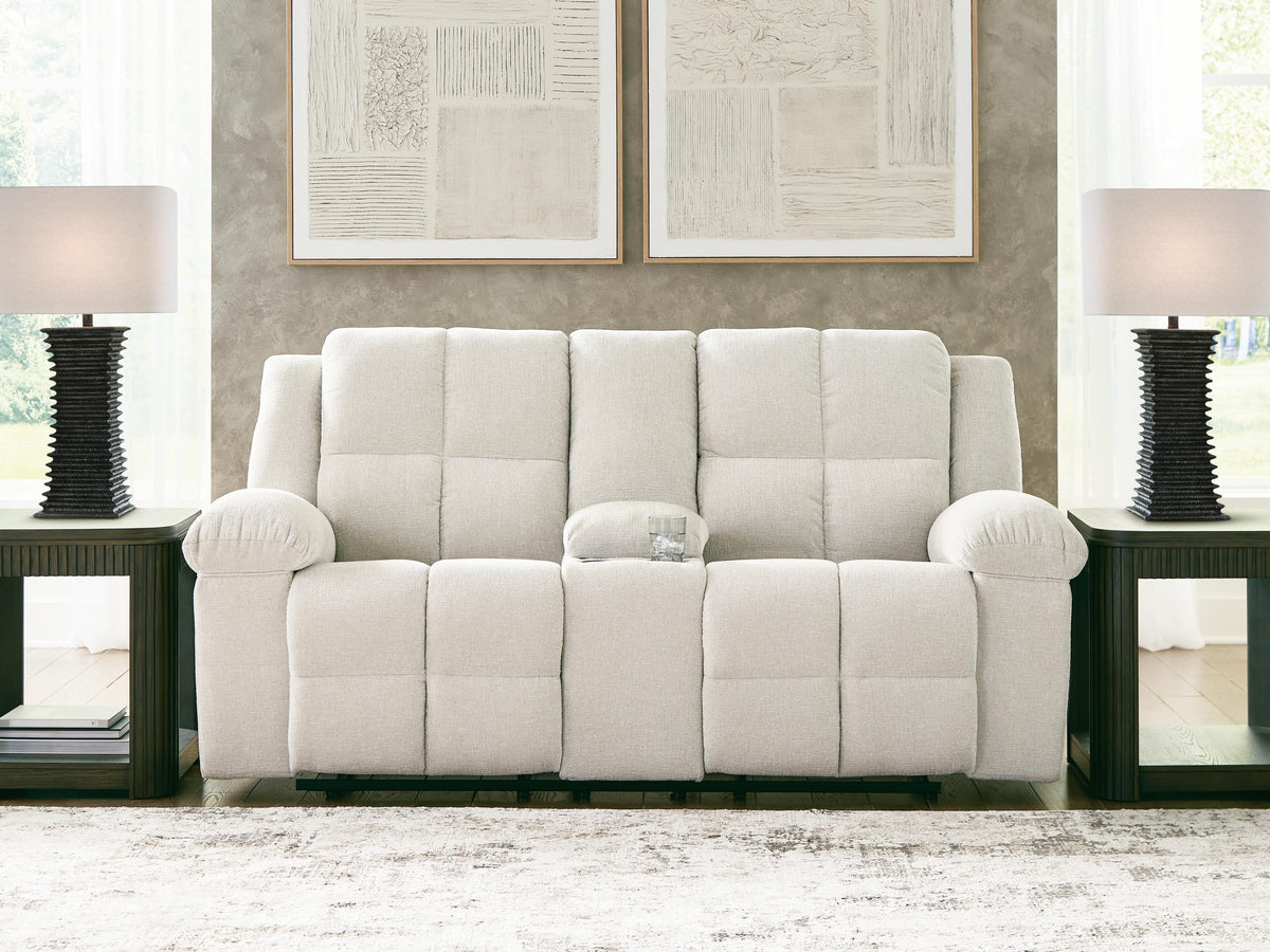 Orlen Reclining Loveseat with Console - Winter (2)