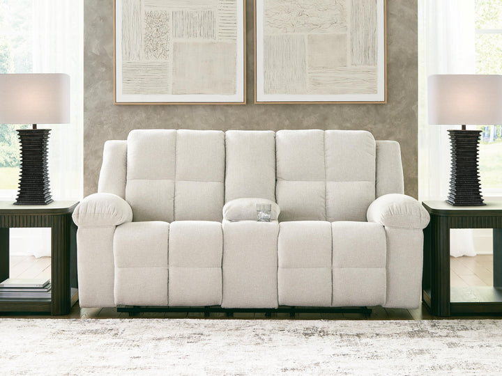 Orlen Reclining Loveseat with Console - Winter (2)