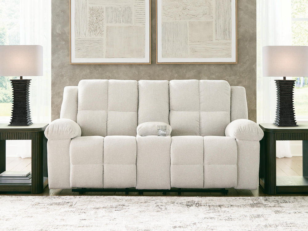 Orlen Reclining Loveseat with Console - Winter (2)