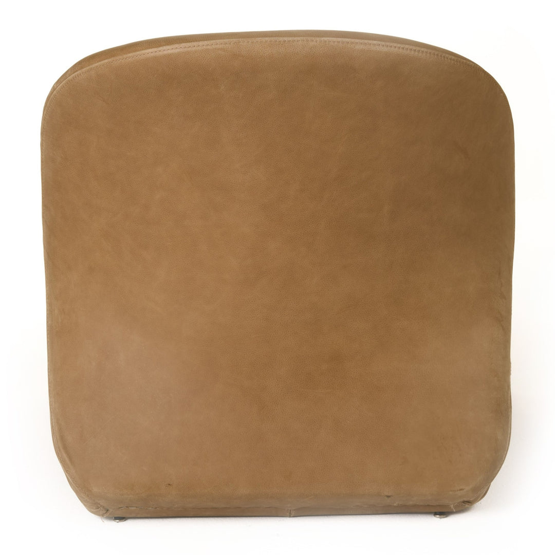 Donovan - Modern Brown Leather Accent Chair