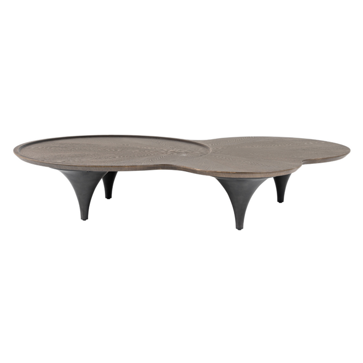 Beulah - Modern Free Form Dark Ash Coffee Table