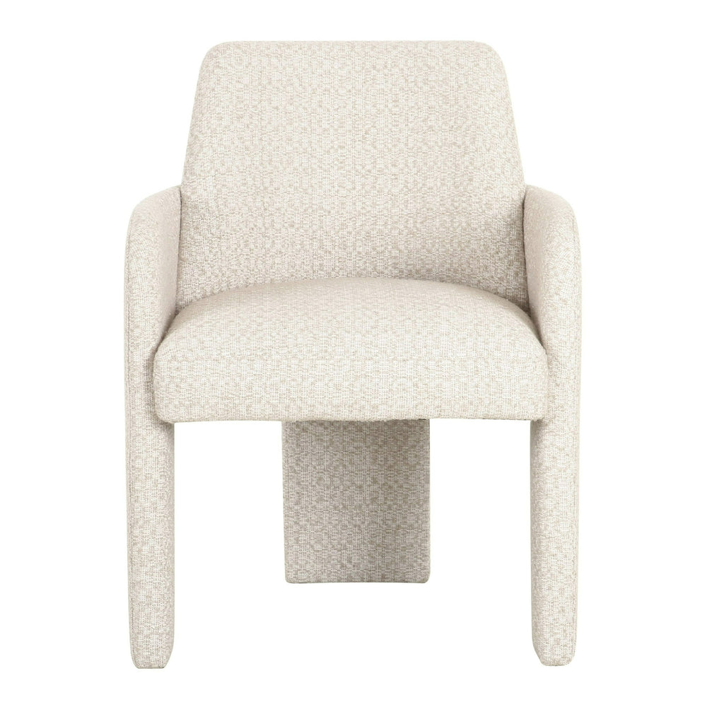 Cando - Modern Beige Fabric Dining Chair - View 2