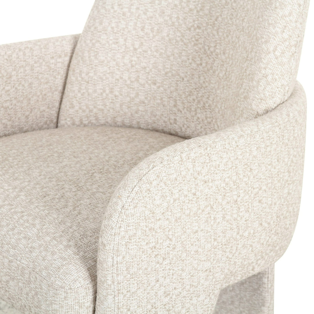 Cando - Modern Beige Fabric Dining Chair