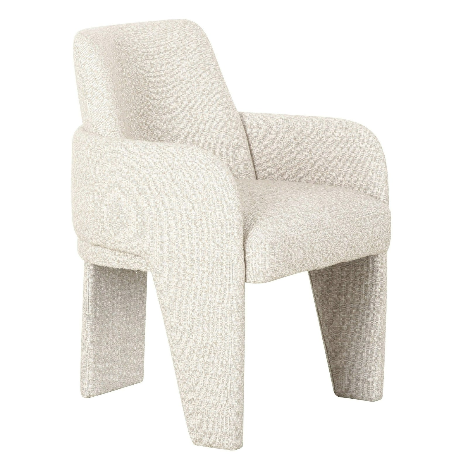 Cando - Modern Beige Fabric Dining Chair