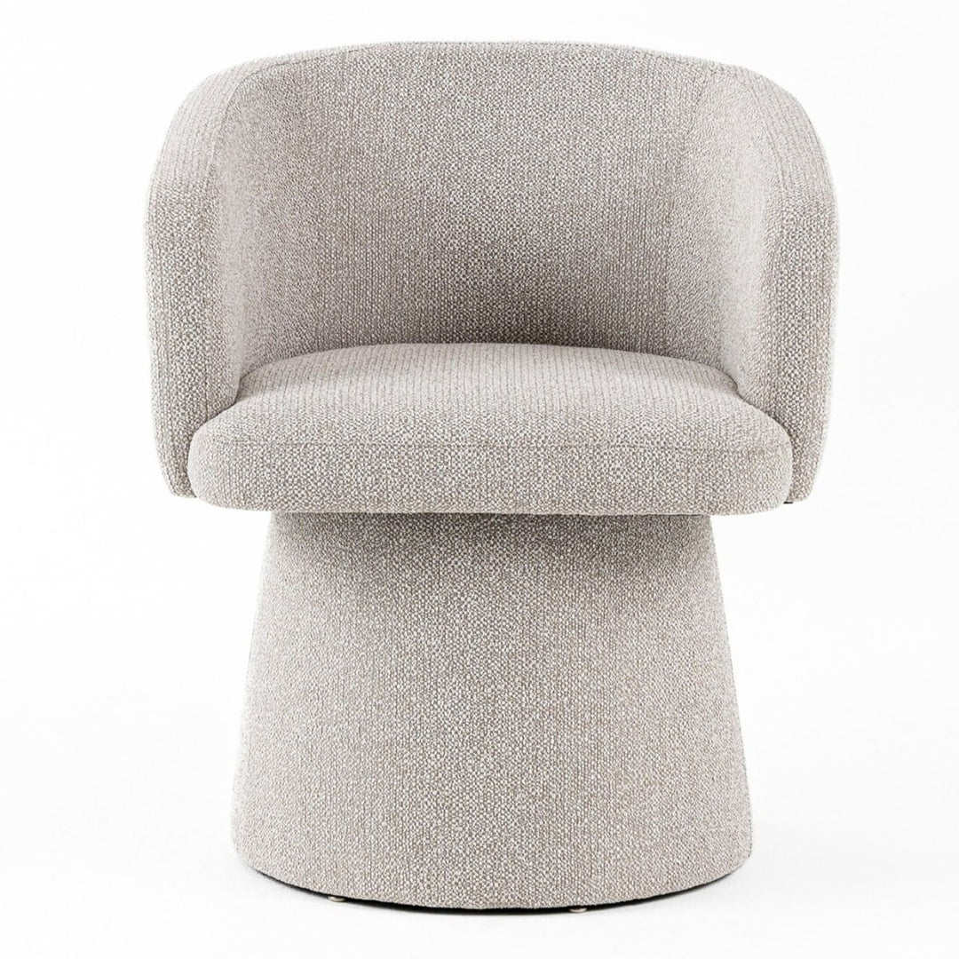 Linton  Modern Light Grey Fabric Dining Chair