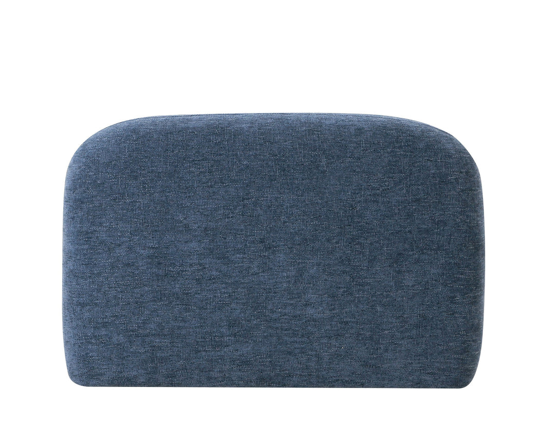 Forman - Modern Blue Fabric Modular Armless Sectional Seat