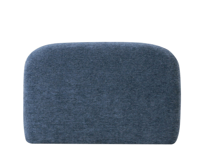 Forman  Modern Blue Fabric Modular Armless Sectional Seat